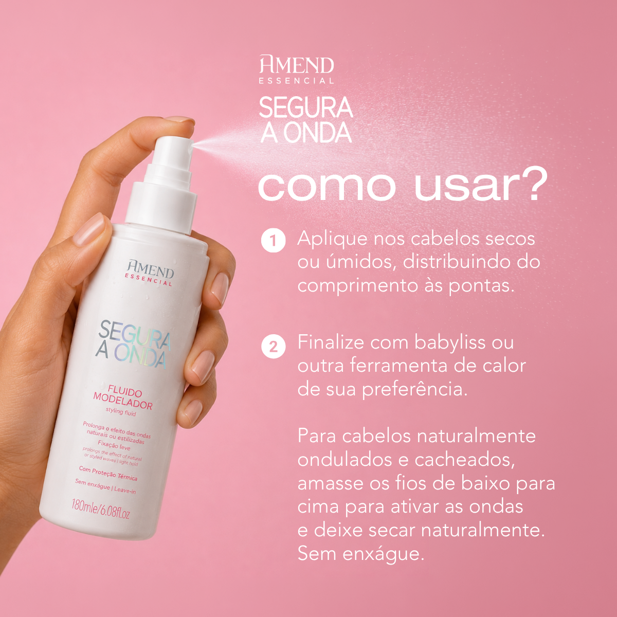 Fluido Modelador Amend Essencial Segura a Onda image number 2